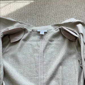 Women's Beige Blazer Tan Size XL thumbnail 6