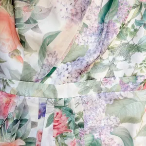 Davids Bridal NWOT Floral One Shoulder Printed Chiffon‎ Maxi Dress F18055P 2 thumbnail 11
