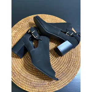 Giani‎ Bernini Womens Black Peep Toe Cutout Block Heel Ankle Boots Size 8 thumbnail 10