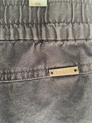 Prana black organic cotton embroidered mid rise shorts boho outdoorsy M thumbnail 7