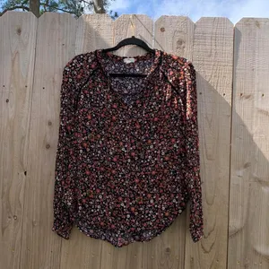 Mason & Belle Black Cottagecore Boho Peasant light‎ sleeve top size smal thumbnail 2