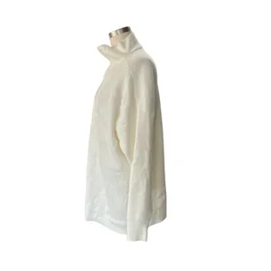 Lane Bryant Half-Zip Mock-Neck Ribbed Sweater NEW Size 14/16 Ivory pullover thumbnail 4