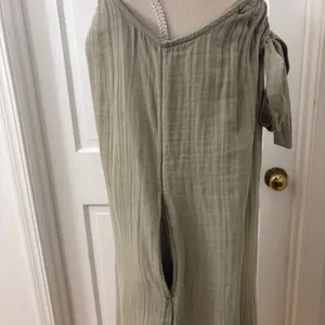 Gauze 100% Cotton Maxi Dress‎ S Sage Old Navy Boho Coastal Minimalist Resort thumbnail 4