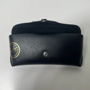 Ray Ban by Luxottica Textured Black Leather Travel Eye Glasses Sunglasses Case thumbnail 8