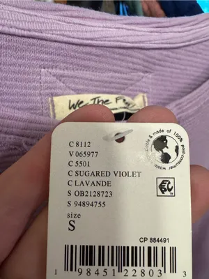 NWT Free People We The Free Total Eclipse Tee - sugared violet - small thumbnail 8