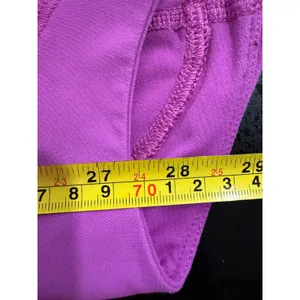 Lululemon Purple Crop Leggings‎ Size 4 Mesh Detail Athletic Activewear thumbnail 7