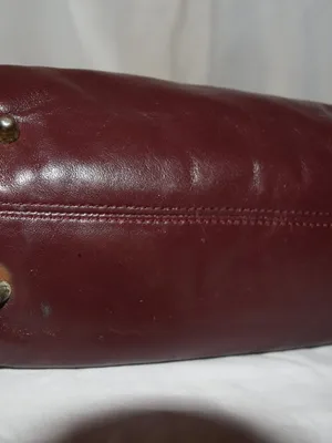 Vintage Aigner-Signature Burgundy Shoulder Bag thumbnail 6