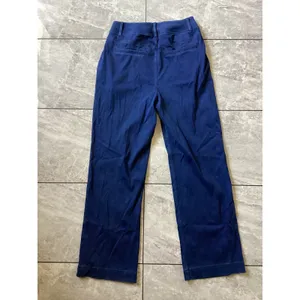 Halara NWOT Women High Waisted Wide Leg Pants Cobalt Blue Denim Look Size M 1920 thumbnail 5