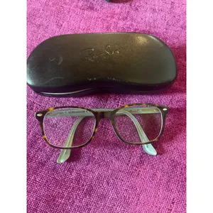 RAY BAN Women's Tortoise Glasses Frames w Light Blue Eyeglasses RB5375 thumbnail 8