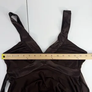 Y2K‎ Babydoll Top Women L Forest Fairy Pixie Festival Boho Sheer Tank Asymmetric thumbnail 11