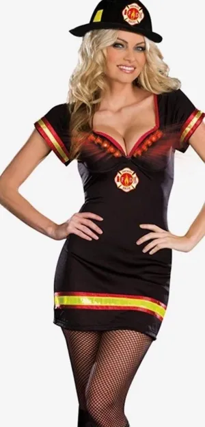 Dream Girl Light My Fire Costume Sz M thumbnail 1
