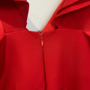 Lulus Divine Darling Red Ruffle Mini‎ Skater Dress Size S Romantic Party Date thumbnail 4