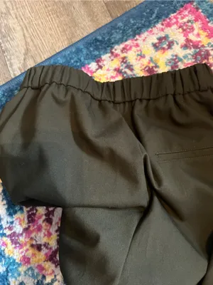 Mango Classic Straight-Leg Dress Pants - Olive thumbnail 7