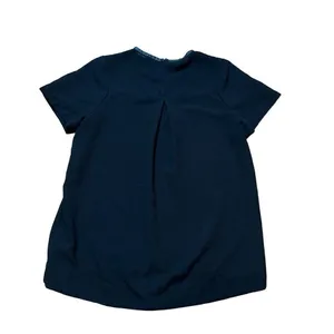 Madewell Black Leather Trim Tailored‎ Top Sz M thumbnail 4