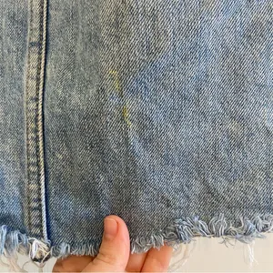 Everlane Denim Reconstructed mini skirt- read description thumbnail 5