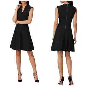 Ted Baker Black Knit Sleeveless Cocktail Dress M thumbnail 4