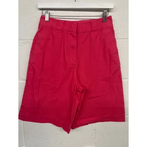 Samsoe Sz 6 Nora Honeysuckle Pink High Rise Cotton Bermuda Summer Resort Shorts thumbnail 4
