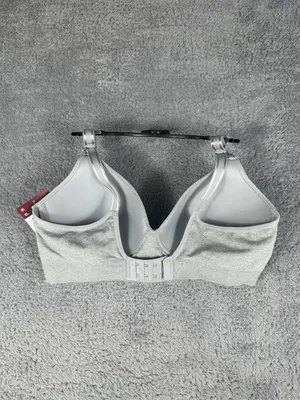 Fruit of the Loom Womens Seamless Wireless T-Shirt Bra Gray Size Small thumbnail 4