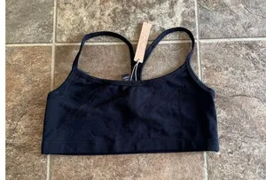 Skims Outdoor Scoop Bralette Onyx Size Medium thumbnail 2