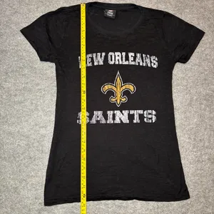NFL TEAM APPAREL Women L Black Graphic Tee thumbnail 6