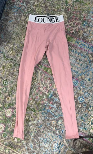 Pink lounge leggings thumbnail 1