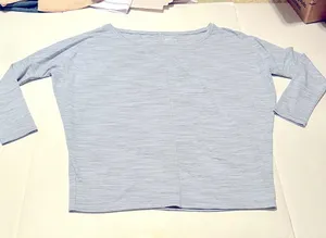 Athleta Womens Size Medium Blue Grey Gray Dolman Long Sleeve Athletic Shirt Top‎ thumbnail 1