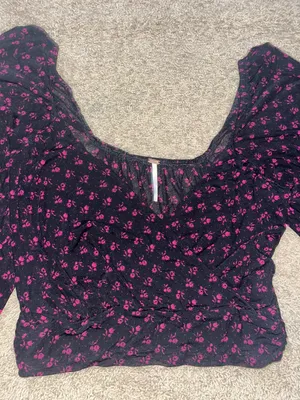 Free People Mesh Long Sleeve Top thumbnail 4