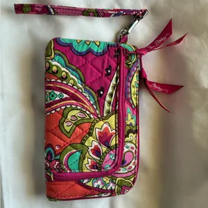 Vibrant Multicolor Vera Bradley Wristlet thumbnail 1