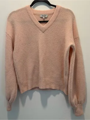 Madewell 100% cashmere V-Neck Sweater size s thumbnail 1