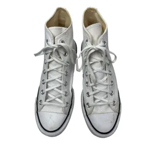 Converse Chuck Taylor All Star Hi Platform Womens White Black Lace Up Sneakers 8 thumbnail 2