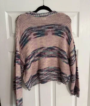 Billabong Fade Out Long Sleeve Space Dyed Stripe Sweater Size M thumbnail 5