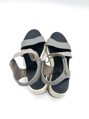 Cougar Platform Sport Sandal in Gray and Cream thumbnail 2