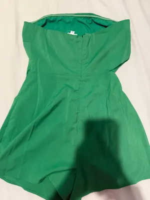 Lelis green strapless romper  thumbnail 2