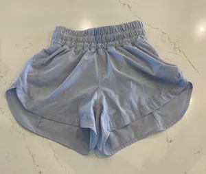 Lululemon Track That High-Rise Lined Short 3" Pastel Blue Size‎ 2 thumbnail 3
