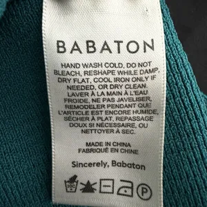 Aritzia Babaton Women's Sculpt Knit Squareneck Cropped Tank Teal Green S Ribbed thumbnail 8