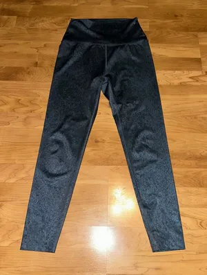 Beyond‎ Yoga Leggings High Waisted Athletic Pants Blue print S thumbnail 1