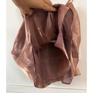 Free People Women's One Shoulder Satin Cowl Neck Top Dusty Mauve NWT thumbnail 8
