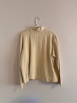 Eddie Bauer Half-Zip Sweater in Light Beige thumbnail 3