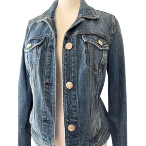 American Eagle 100% Cotton Medium Wash Denim Jacket thumbnail 4