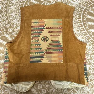 VTG Native Components Handmade in America Vintage Tapestry Vest Size Small thumbnail 5