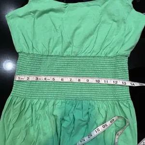 Nation LTD Anthropologie Brittani smocked waist‎ midi dress green size M NWT thumbnail 8