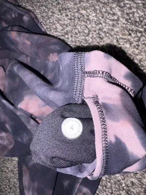 Lululemon High-Rise Tie-Dye Athletic Biker Shorts - size 4 thumbnail 8