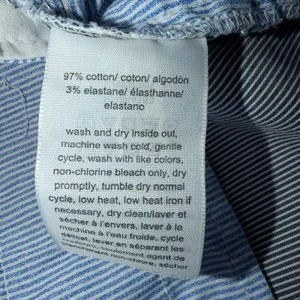 Tommy Hilfiger Blue White Pinstripe Chino‎ Shorts Size 8 Preppy Summer thumbnail 4