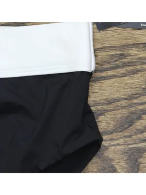 NWT Lauren Ralph Lauren Womens Banded High-Waist Swimsuit Bikini Bottoms Black 4 thumbnail 10