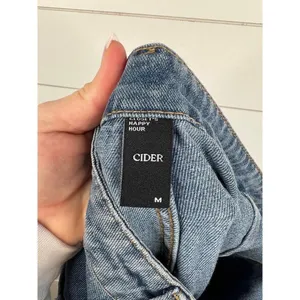 Cider Denim High Waisted Pleated Wide Leg Pants Size Medium NEW thumbnail 9