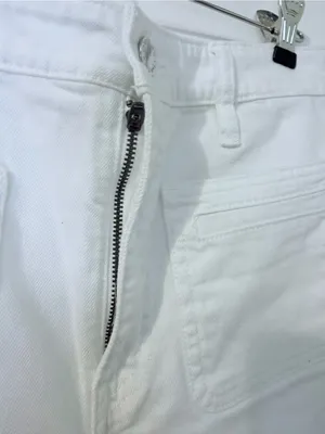 ON 34th White Wide Leg Jeans – Size 4 – Full Length Denim Pants thumbnail 6