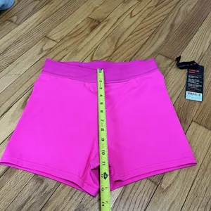 SHEFIT‎ NWT V Waist Biker Short in Pink Glo Size Medium thumbnail 5