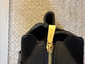Michael Kors Rollins Small Chevron Satchel Top Handle Bag Black Purse thumbnail 5