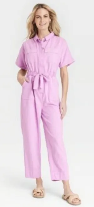Universal Thread Lavender Utility Jumpsuit Boilersuit Size 6 Women's thumbnail 1