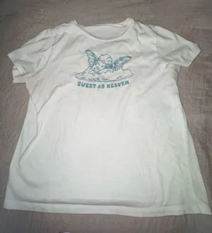 Sweet as Heaven White Baby Tee thumbnail 1